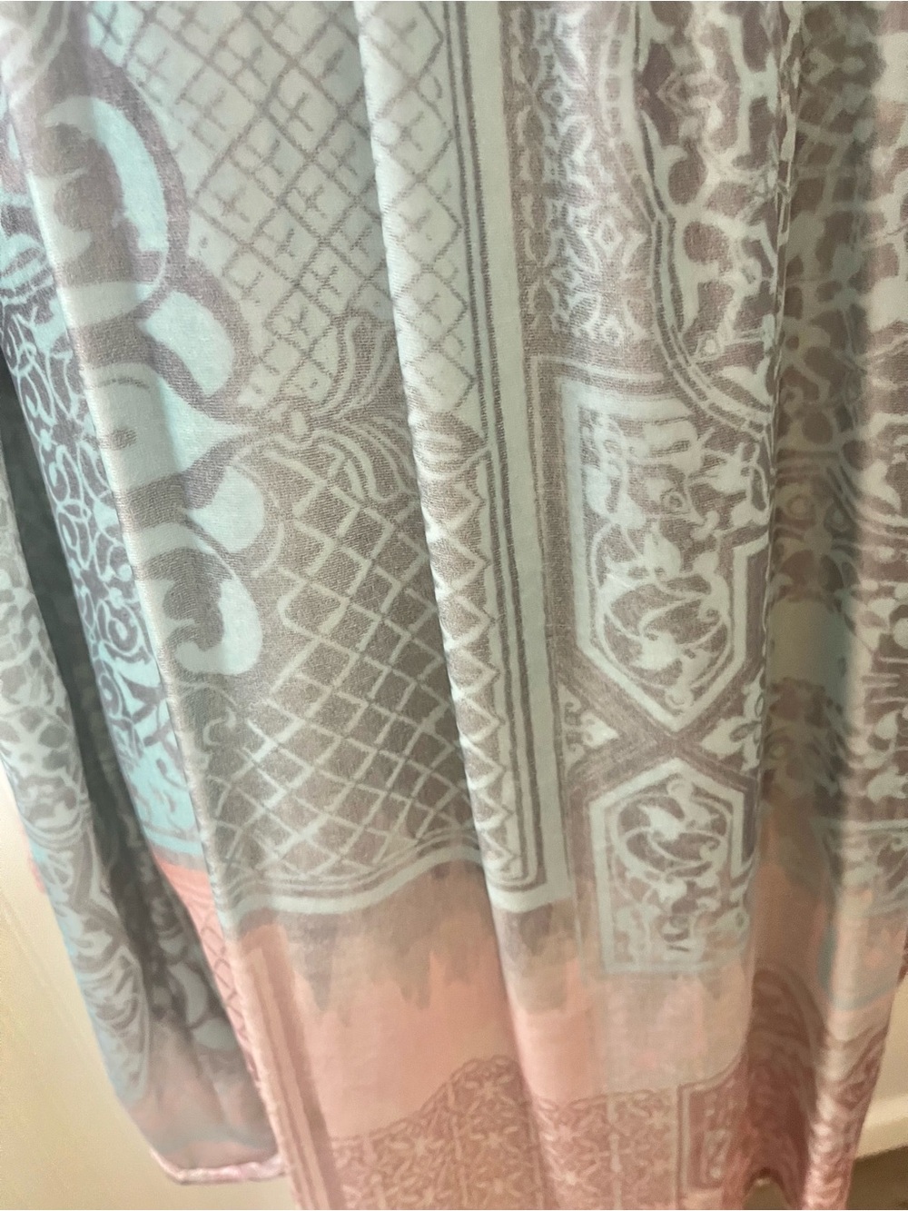 Johnny Was Pastel Pink and Light Blue Boho Dress - Picture 3 of 8
